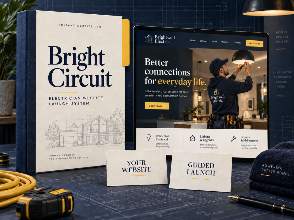 Instant Website Pro Bright Circuit digital program cover for Electrician